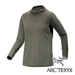 【ARC'TERYX 始祖鳥】女TAEMA快乾長袖套頭衫『糧草雜綠』X007295 戶外 露營 登山 健行 休閒 時尚