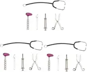 ibasenice 3 Sets Realistic Mini Doctor Tools Set Boys and Girls Doctor Kit for Pretend Play Imaginative for Children