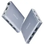 USB C KVM Switch for 2 Computers Share 1 Monitor,4 USB Ports and 1 PD Adapter...