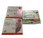 Memorex Mini DVD-R 4X 2.8 GB 60Min NEW Double Sided Double Capacity-2 , 1 -30 Mi