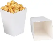 White Popcorn Boxes Cardboard Popcorn Favor Containers,Pack of 24