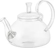 GRIRIW Creative Heat Resistant Glass Teapot Glass with Infuser for Home Brewing for Herbal Medicinal Tea Present for Tea Lovers