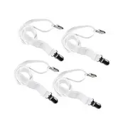 Long Bed Sheet Clips,Adjustable Bed Fitted Sheets Mattress Holder Straps White