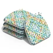 Outdoor Chair Cushions Set of 4, Water Resistant 4 Count Acapa Opal Geometric