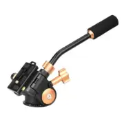 Q08S 3-Way Tripod Head Tilt Tripod Head with Quick Release Plate for DSLRs