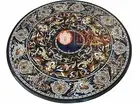 48" Pietra Dura Marble Restaurant Dining Table Top Hard Stone Inlay Arts Decors