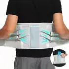 Lumbar Back Support Lower Waist Orthopedic Brace Pain Relief With Metal Plate
