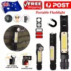 Portable Flashlight USB Rechargeable Tactical Torch 90° Magnetic Work Light New