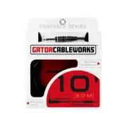 NEW Gator Cableworks Composer Series Instrument Cable - Straight/Angle - 10'