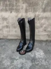 Polo Riding Tall Leather Long Boot Pointed Tow With Front Zipp. Polo Long Boot
