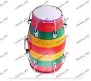 New Folk Hand Percussion Instrument Wooden Baby Dholak Handicraft Dholak 1