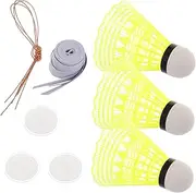 Outanaya Badminton Rebound Trainer Portable Single Player Practice Device for Indoor Training Enhance Power Techniques and Reaction Speed for Badminton Skill Development