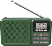 Portable DAB+ Digital Radio -Compatible Solar Powered/Rechargable FM Radio Supports U Disk TF Card MP3 Play Wireless Speaker LCD Display