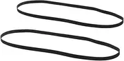 LALAFINA 2pcs Turntable Rubber Belt Record Gramophone Players Flat Drive Belt for Stable Transmission Noise Reduction and Enhanced Audio Experience