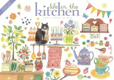 Life in the Kitchen Planner 2025 - A4 Family Organiser Calendar - Month to View