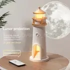 LED Night Light Bluetooth/Motion Sensor Moon Projection Lamp with Remote Control