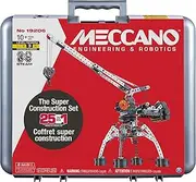 Meccano, Super Construction 25-in-1 Motorized Building Set, STEAM Education Toy, 638 Parts, for Ages 10+