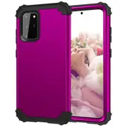 For Samsung Galaxy S20+ Plus Case, Shielding 3-Layer Cover, Purple