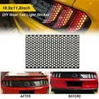 DIY Honeycomb Car Sticker 48x30cm Taillight Decals Auto Wrap Decoration