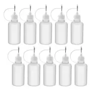 10Pcs 30Ml Plastic Squeezable Tip Applicator Bottle Refillable Dropper4907