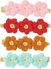 Kisangel 4pcs Hair Accessories Flower Headbands for High Elasticity Unique Design for Dress Ups Adorable Headdresses