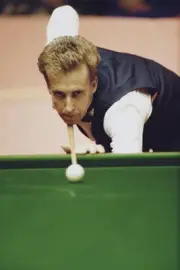 Welsh professional snooker player Terry Griffiths at competition i- Old Photo