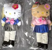 Kogal s Hello Kitty 2 pieces set Style Up Mascot With Heart Carabiner Plush Ko