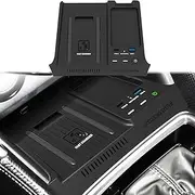 Wireless Car Charger Compatible with Subaru Forester 2024 2023 2022 2021 2020 2019, Center Console Accessory Panel, 15W Qi Fast Charging with USB QC3.0 Ports