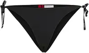 [HUGO] Women's Pure_Side Tie Bikini Bot Sidetie, Black 1, M