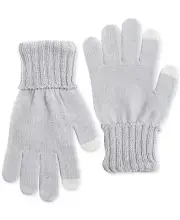 Style & Co Shine Tech-Tip Gloves Women's One Size Gray Pull On