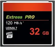WQDMKE Camera CF Card 32GB CompactFlash Memory Card UDMA Speed Up to 120MB/s