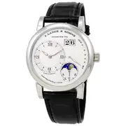 Original A Lange and Sohne Moonphase Silver Dial Platinum Men's Watch 109.025