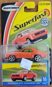 Matchbox ~ Superfast ~ #55 ~ 1969 Chevrolet Camaro RS SS