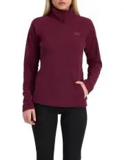 [Champion] Polar Fleece Quarter Zip Jumper in red