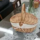 Outdoor Wicker Picnic Blanket Portable Basket Outdoor Picnic Fruit