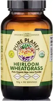 PURE PLANET Heirloom Wheatgrass - 90 Servings