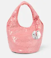 [JW Anderson] JW Anderson Mini sequined tote bag One Size pink