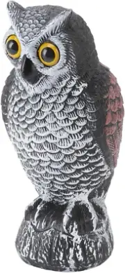 Owl Decoys, Fake Owl to Scare Birds Away, Waterproof and Sun Protection Plast...