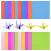 100 Sheets Pearlescent Origami Pink Paper Colorful Glitter Holographic Folding