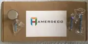 Amerdeco Hardware Brushed Satin Nickel Cupboard Drawer Knob Door Handle 25 Pack