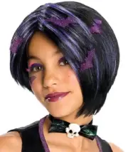 Bloody Cute Wig Gothic Vampire Fancy Dress Halloween Child Costume Accessory