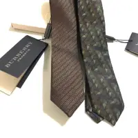 在飛比找蝦皮購物優惠-正品含禮盒 Burberry 領帶 窄版 領帶 蠶絲 100