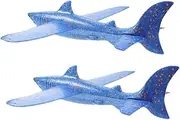 HOOTNEE 2pcs Hand Toss Plane Airpl Planes Plane Plaything Flying Foams Foams Plane Flying for Hand Throwing Plane Plane Blue Epp