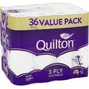 Quilton Softness Toilet Paper 36 Roll Value Pack 3 ply