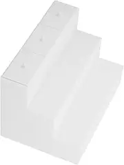 Generic Unique 1:12 Scale Miniature White Step Locker for Dollhouse Décor Realistic Craft Mini Furniture Accessory