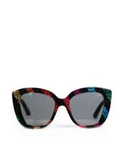 Rainbow Glitter Oversized Sunglasses