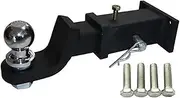 Tow Ball Trailer Hitch Receiver, Car Modified Trailer Hook Trailer Arm Rear Bumper Trailer Lock Yacht RV Towing Hook Trailer Accessories Base(Color:4-Piece Set B)
