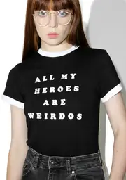 [Lazy Oaf] My Heroes Are Weirdos Tee