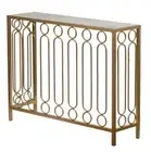 DIANNA ART DECO RING BAR MARBLE CONSOLE TABLE/HALL TABLE