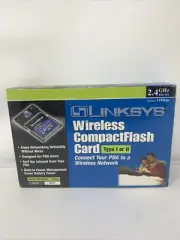 Linksys WCF12 Wireless CompactFlash Card 2.4GHz Fits Type 1 or Type 2 Slot! NEW